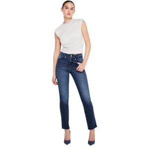 Good American Always Fits Good Classic Slim Straight Jeans